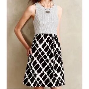 EUC Anthropologie Tabitha Aleida Mixed Media Dress Size 6